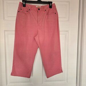Talbots Petite Stretch Capri Pants‎ Pink Size 8